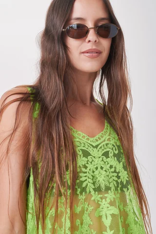 Musculosa Zingara Tull Bordado Colours GICH5087 - Vista 5