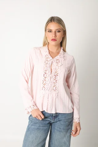 Camisa Eden   Broderie GUK66 - Vista 2