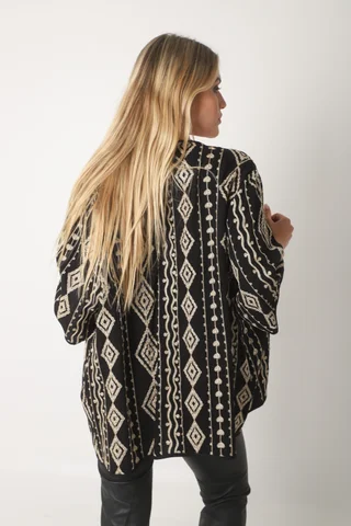 Kimono MUNAY Lino bordado GUK70165 - Vista 6