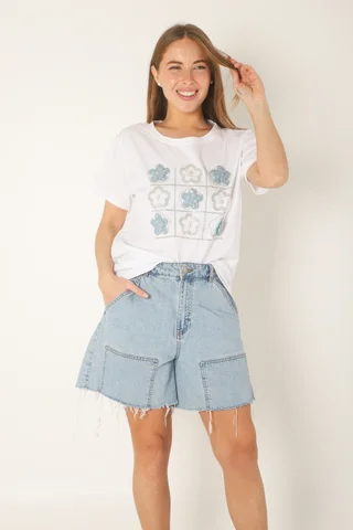 Remera Oversize Tateti con Brillos GU87351 - Vista 5