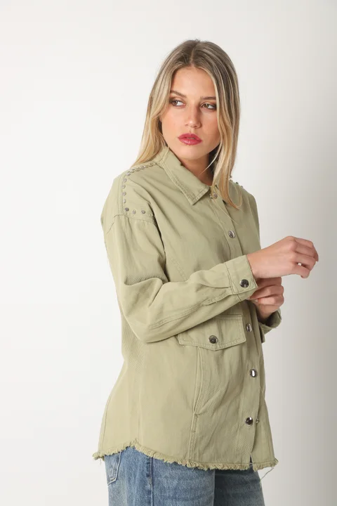 Camisaco RAPSODY gabardina c/tachas GUK70170