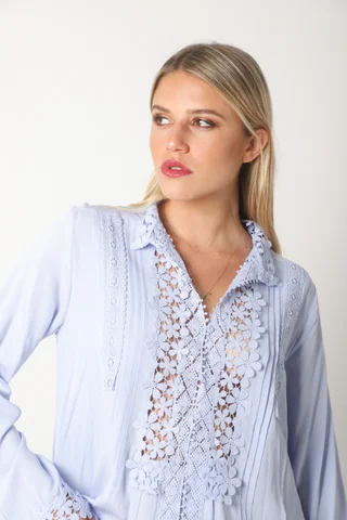 Camisa Eden   Broderie GUK66 - Vista 3