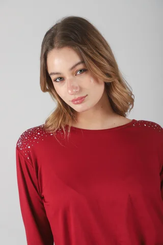 Remera Moon Modal Soft Strass - Vista 3