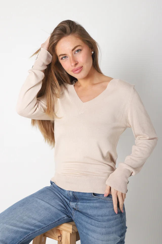 Sweater GUINEA HILO Escote V Media Estacion GUL684