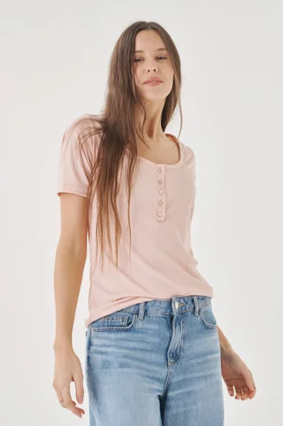 Remera Kyara Morley Abotonada - Vista 2