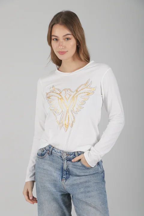 Remera Golden Eagle c/ strass GUK70057
