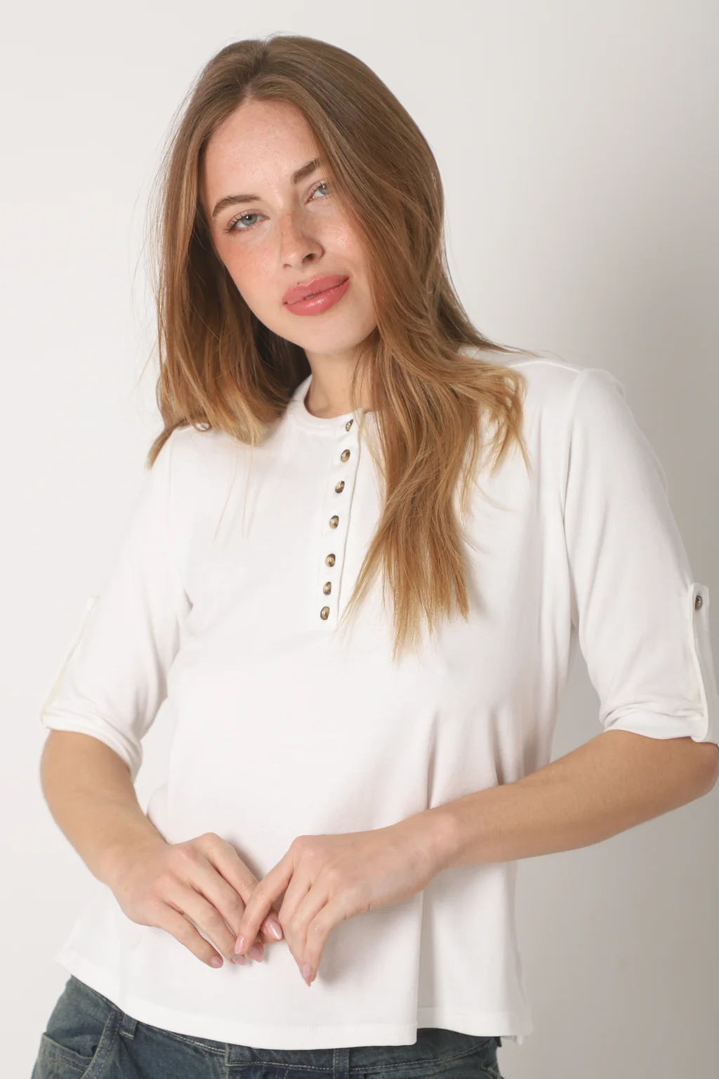 Remera AMANDA Abotonada