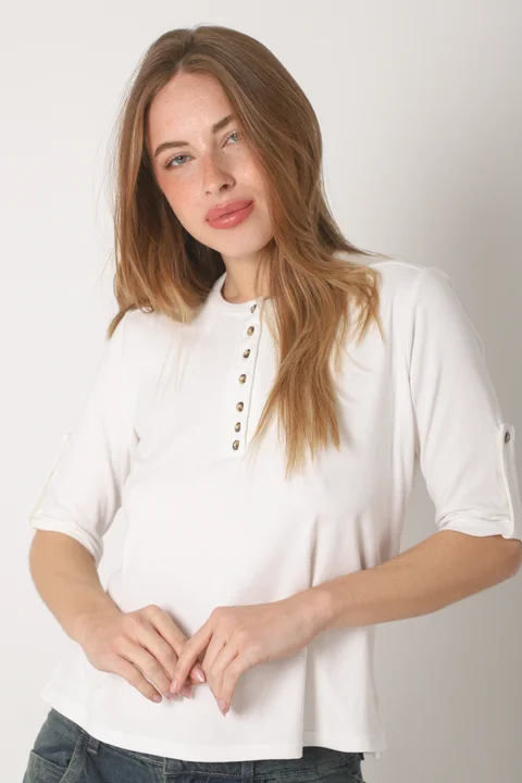 Remera AMANDA Abotonada