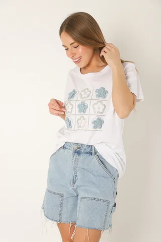 Remera Oversize Tateti con Brillos GU87351 - Vista 4