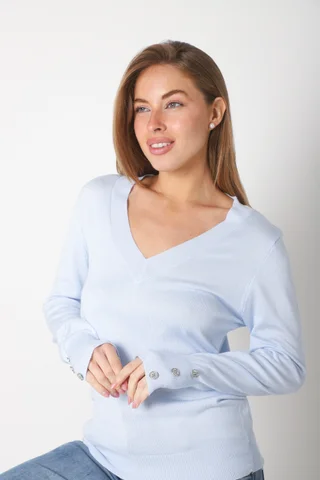 Sweater GUINEA HILO Escote V Media Estacion GUL684 - Vista 1