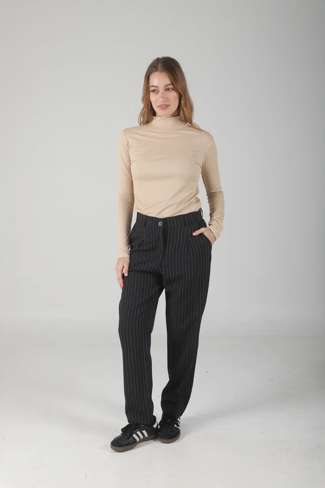 Pantalon Fancy Sastrero Rayado Pinzas