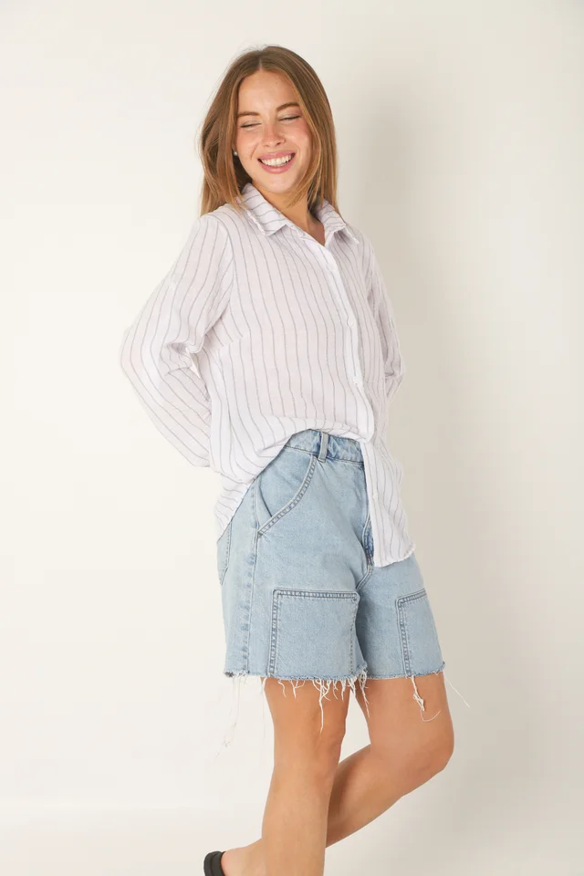 Camisa FARAH Lino Raya Finita