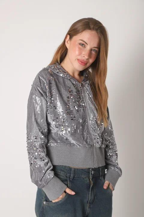 Camperita Lluvia Lentejuelas C/ Capucha GU70085