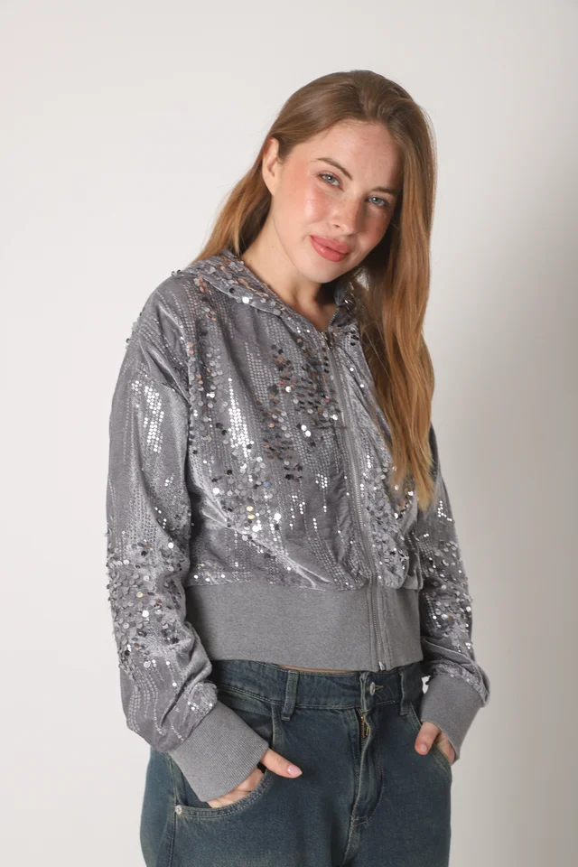 Camperita Lluvia Lentejuelas C/ Capucha GU70085