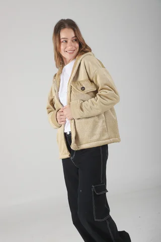 Saco GENEVA Corderoy Con Piel Adentro - Vista 4