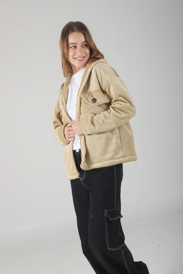 Saco GENEVA Corderoy Con Piel Adentro