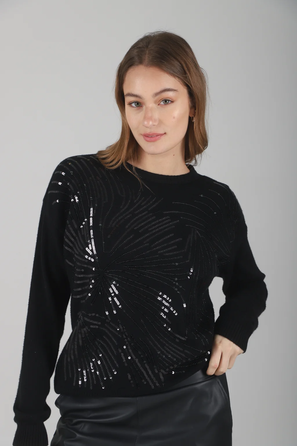 Sweater Belair Bremer con Lentejuelas Bordadas GUL676