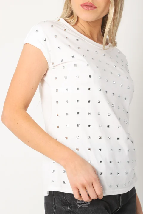 Remera FELISA c/ Hombreras y Piedras  GUK70073