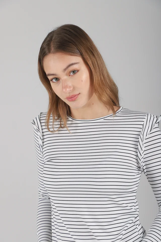 Remera Volados Modal Soft Rayada