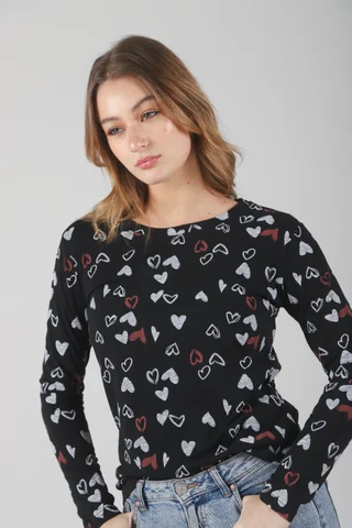 Remera Black Cuore - Vista 1