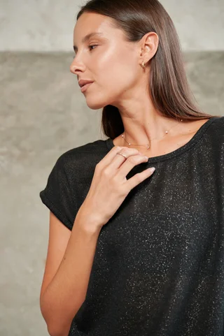 Remera Dana Hilo Flame con Lurex - Vista 5