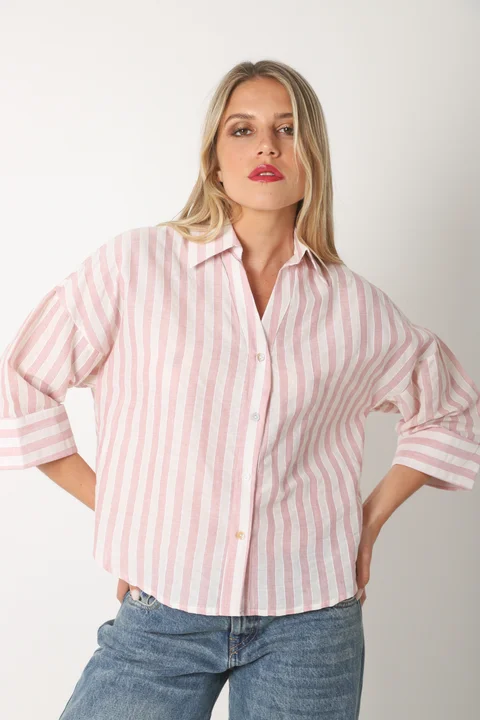 Camisa CRAYON Rayada c/ Manga 3/4 GUK70187