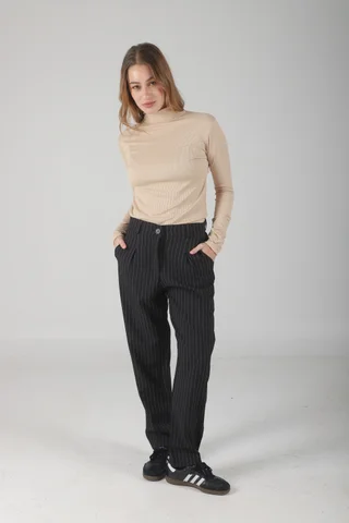 Pantalon Fancy Sastrero Rayado Pinzas - Vista 1
