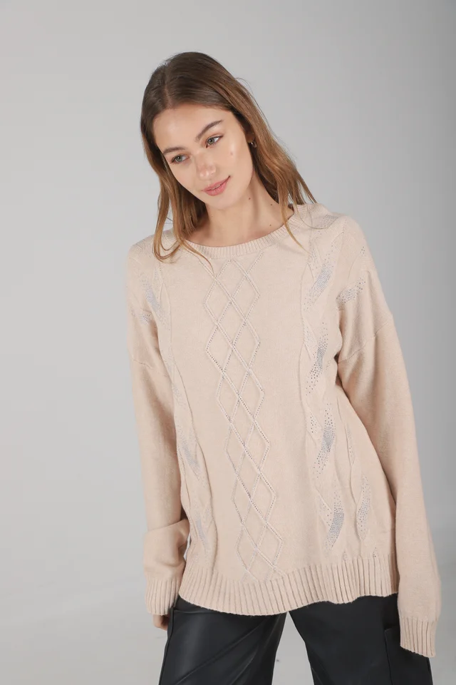 Sweater NIZA Bremer c/ Strass GUL668