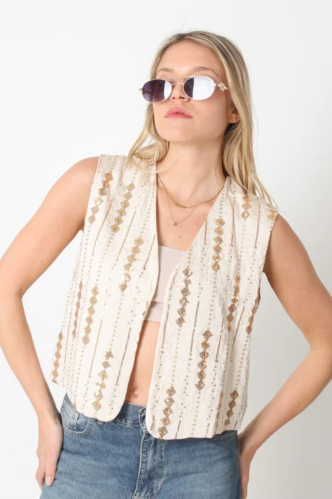 Chaleco INDIAN BORDADO  GU70096