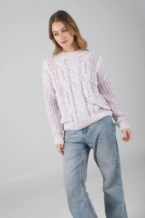 Sweater Beverly Tejido Grueso Trenzado GU17