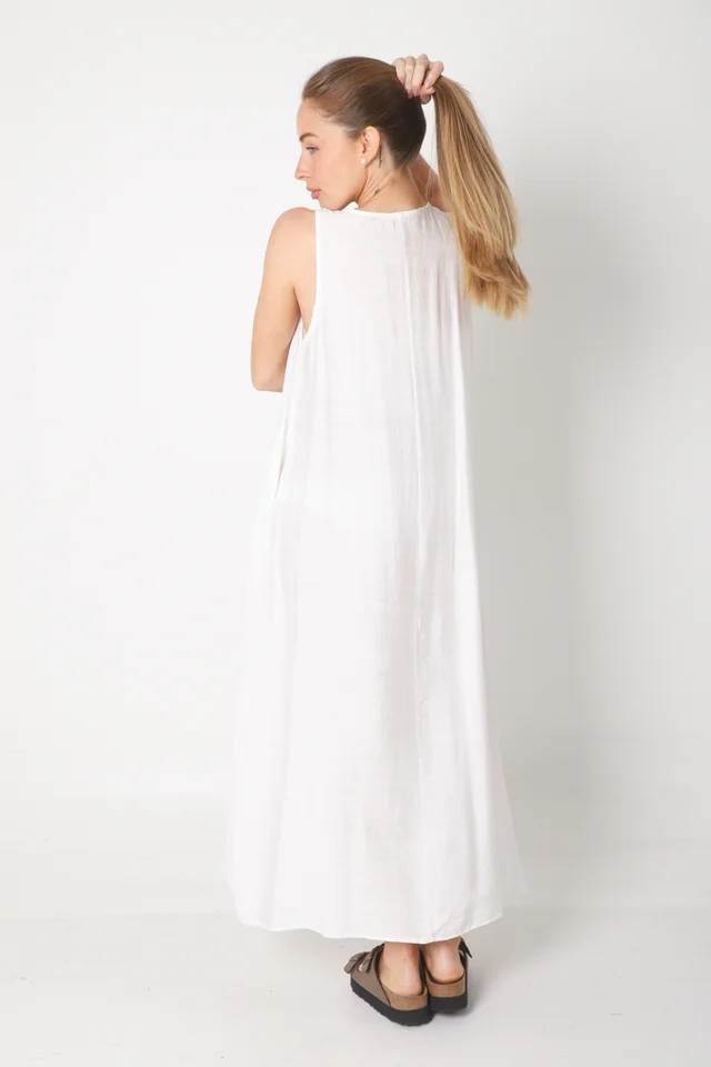 Vestido PUGLIA LINO C/ Bolsillos GU247