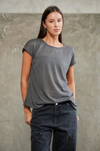 Remera Dana Hilo Flame con Lurex - Vista 6