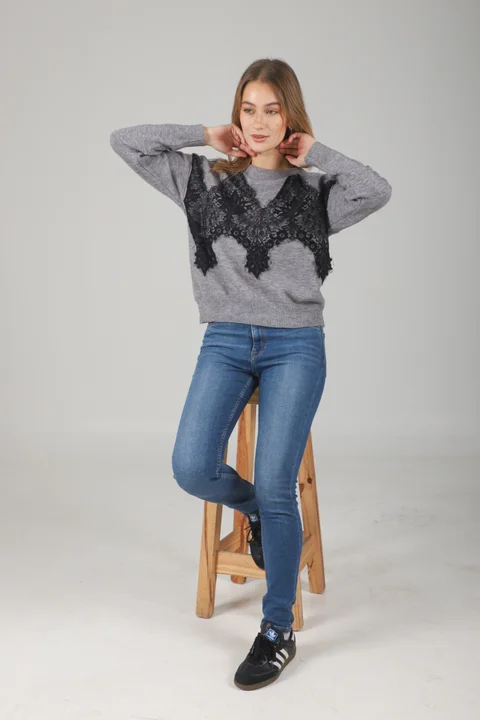 Sweater Zama Bremer C/ Encaje GUL667