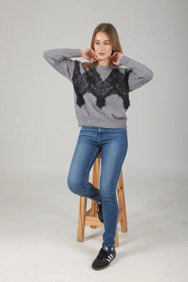 Sweater Zama Bremer C/ Encaje GUL667