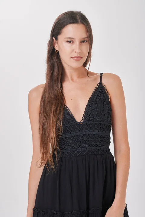 Vestido Jazz Guipiure con Lazo Classic GUK141