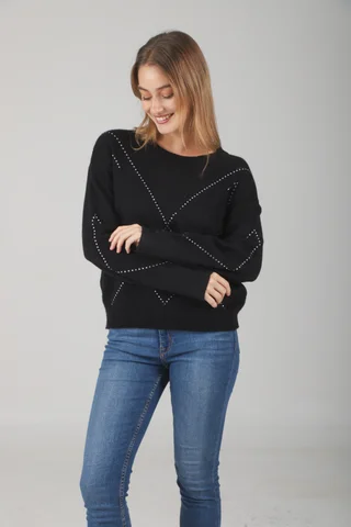 Sweater ALANIS Bremer c/Piedras GUL679 - Vista 3