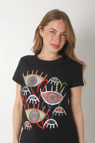 Remera ART C/ Piedras GU7484 - Vista 1