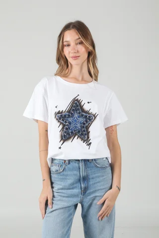 Remera Amplia Estrella Fugaz GU87355 - Vista 2