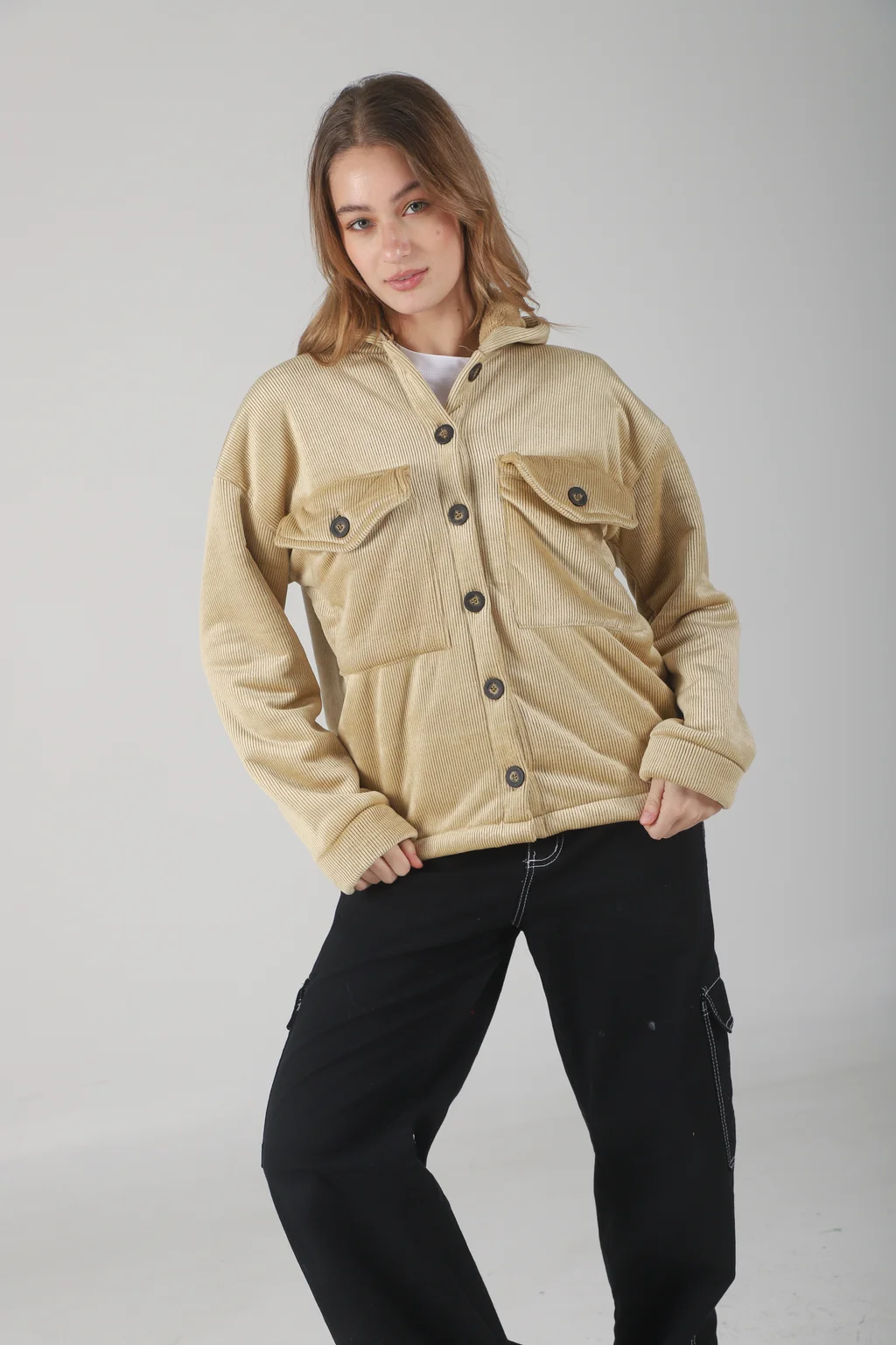 Saco GENEVA Corderoy Con Piel Adentro