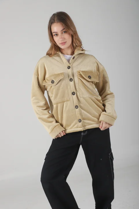 Saco GENEVA Corderoy Con Piel Adentro