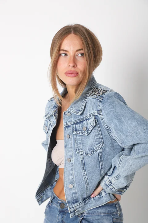 Campera JEAN VERSALLES C/ Piedras C12_1