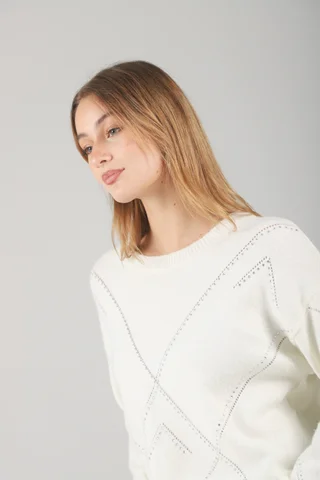 Sweater ALANIS Bremer c/Piedras GUL679 - Vista 6