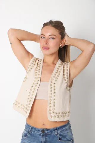 Chaleco VOYAGE C/ Tachas GUK70101 - Vista 6