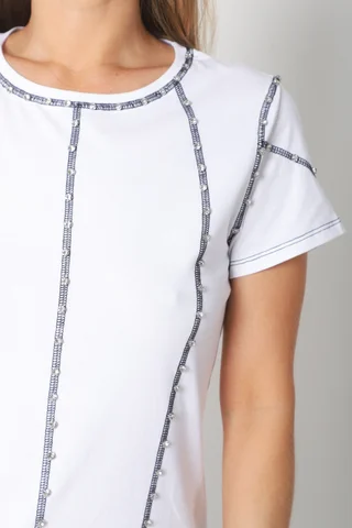 Remera LORETA C/ Piedras GU7492 - Vista 5