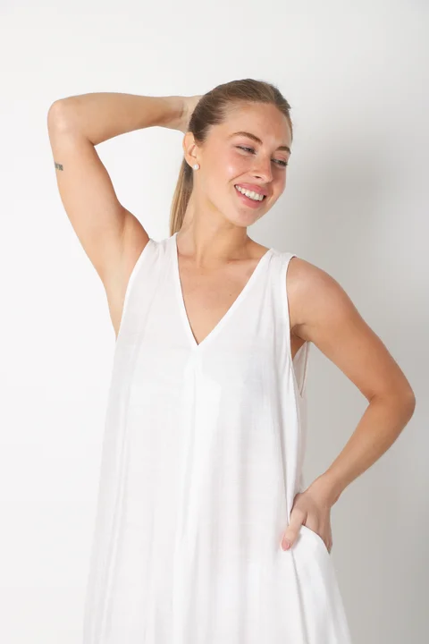 Vestido PUGLIA LINO C/ Bolsillos GU247