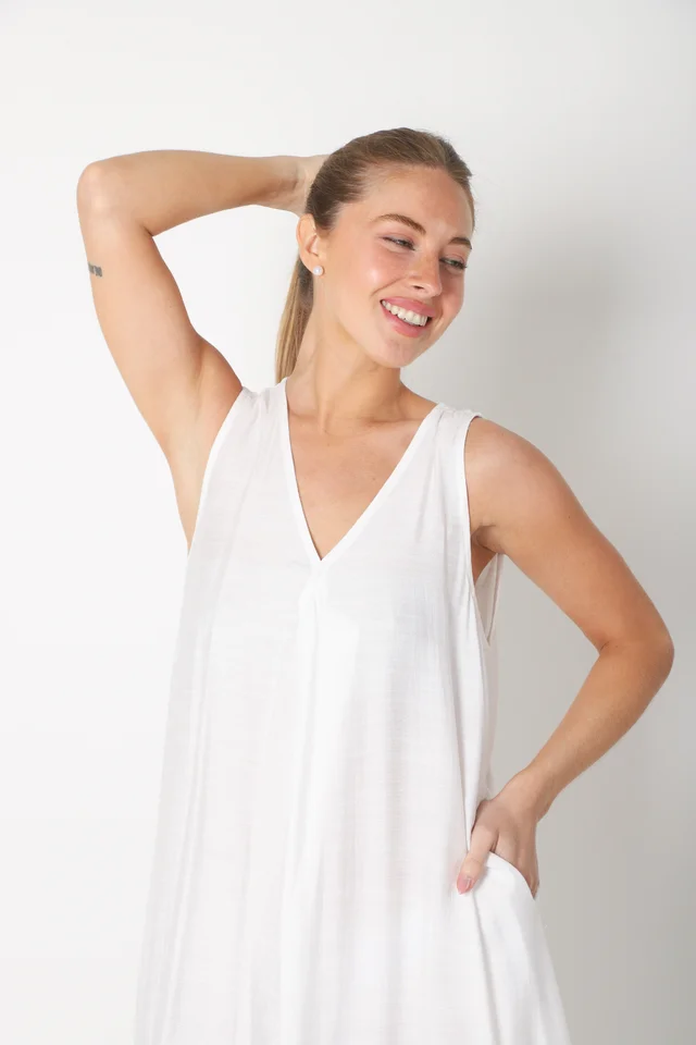 Vestido PUGLIA LINO C/ Bolsillos GU247