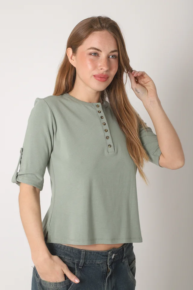 Remera AMANDA Abotonada