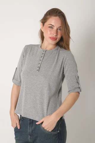 Remera AMANDA Abotonada - Vista 6