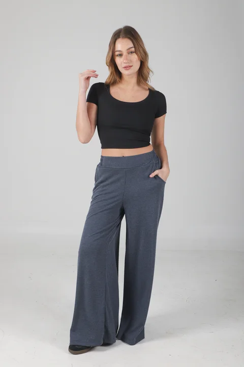 Palazo Morley Pesado con Bolsillo