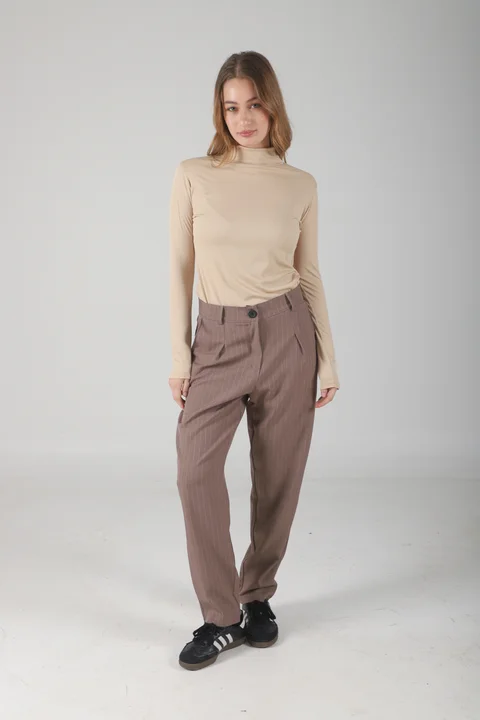 Pantalon Fancy Sastrero Rayado Pinzas